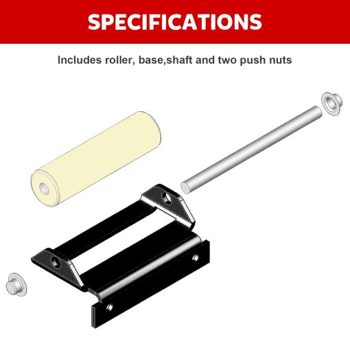 Juego de rodillos para RV Slide Out Aoheke J-36 para for Lippert RV Slides Nylon Roller, Placa de acero solido 276288 (paquete de 2) - Imagen 5