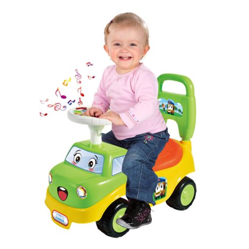 Carros de Montar para Ninos HAHONIA, Coche Deslizante con Musica y Almacenamiento Inferior, Juguete para Ninos de 36 Meses + Ninos Pequenos 51x25x45cm