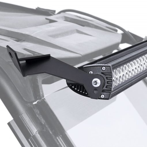 Barra de luz recta Dasen de 32" 18W con 4" LED Pod para montaje en la parte superior del techo del parabrisas A-Pillar Roll Bar Work Lights con soportes y kit de cableado compatible con Polaris RZR 900 1000 - Imagen 6