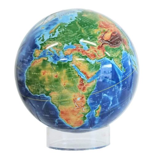 Mapa de Elevacion de la Tierra, Globo Snapspheres Magnetico de 7.3", con Mapa Geologico en el Interior y Soporte - Imagen 4
