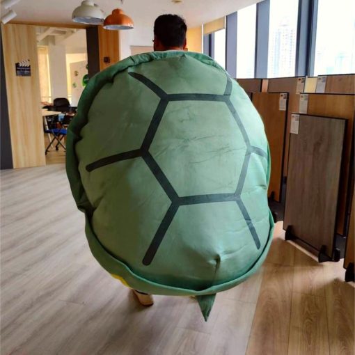 Almohada gigante con forma de caparazon de tortuga de 59 pulgadas de tamano, almohada ponderada de peluche para adultos, regalo divertido para disfraz (59 pulgadas)
