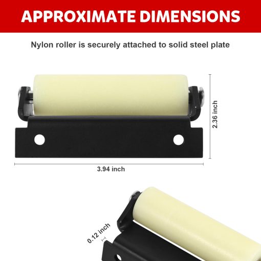 Juego de rodillos para RV Slide Out Aoheke J-36 para for Lippert RV Slides Nylon Roller, Placa de acero solido 276288 (paquete de 2) - Imagen 4