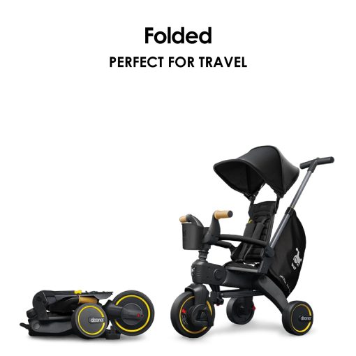 Doona Liki Trike S5, Nitro Black - Triciclo compacto 5 en 1 plegable - Adecuado para niños de 10 a 36 meses - Imagen 6