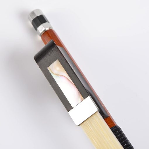 Arco de Violin Viola Cello WinsterBow Brazilwood con Frog de ebano Tamano Completo con Crin Natural (Arco para Cello 1/2) - Imagen 9