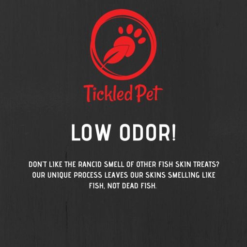 Premios para entrenamiento de perros TickledPet - Bacalao capturado en Islandia - Premios para perros deshidratados, Frescos Premios para perros Islandeses de Bacalao con un solo ingrediente, masticables sin granos con Omega-3s, 6 oz, Premios para perros de piel de bacalao fresco - Imagen 5