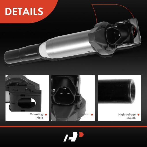 Conjunto de 6 Bobinas de Encendido de Motor A-Premium Compatible con BMW 325i 325Ci 328i 330Ci 335i 435i 525i 528i 530i 535i 640i 740i E60 E61 E70 E71 E82 E88 E90 E91 E93 F30 E85 E89 12137571643 - Imagen 5