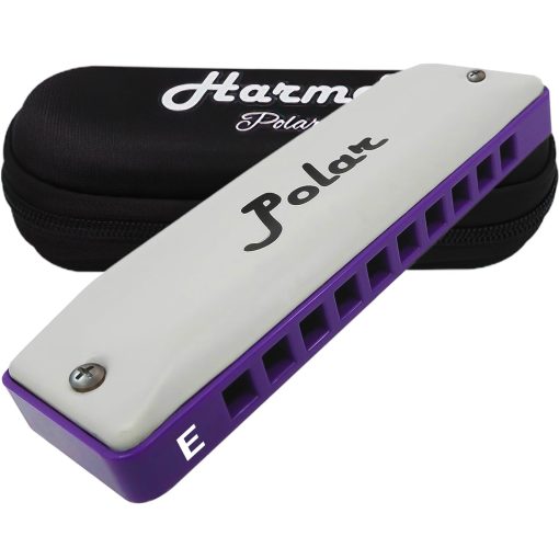 Armonica Harmo Polar Diatonica en Mi Menor - Afinacion Armonica Menor para Musica Clasica, Jazz, Gitana, Oriental, Lounge y Tango, Armonica Con Estuche, Armonica para Adultos, Principiantes y Profesionales