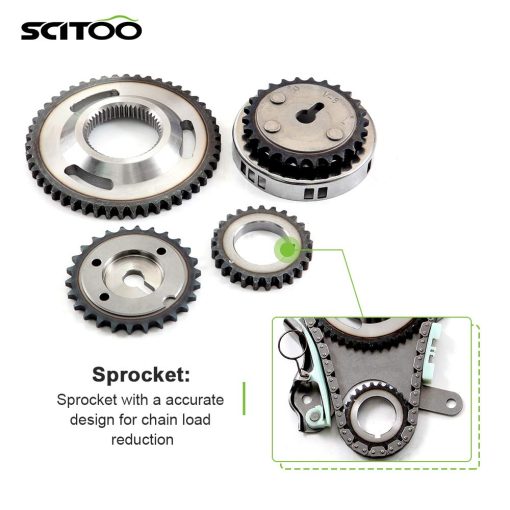 Kit de Cadena de Tiempo SCITOO para Jeep para Ram para Dodge para Mitsubishi Liberty 1500Nitro Dakota Ram 1500 Commander Grand Cherokee Durango Raider 3.7L 9-0393SB - Imagen 4