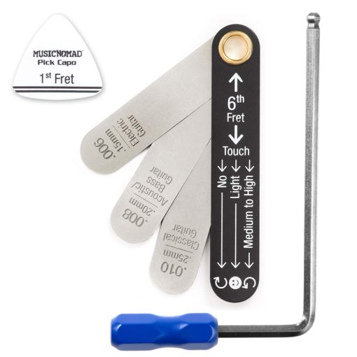 Kit de Medicion y Ajuste de la Curvatura del Mastil con Truss Rod de MusicNomad Compatible con Guitarras Martin (MN612)