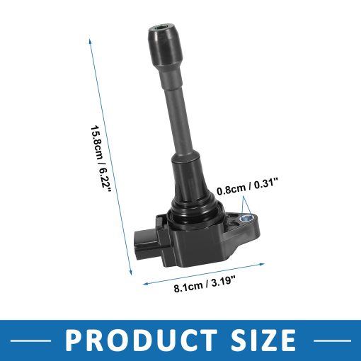 Bobina de Encendido para Automovil ABSOPRO 22448-1KT1A Repuesto Lado del Motor para Nissan Versa 2007-2018 Negro 4 piezas - Imagen 3