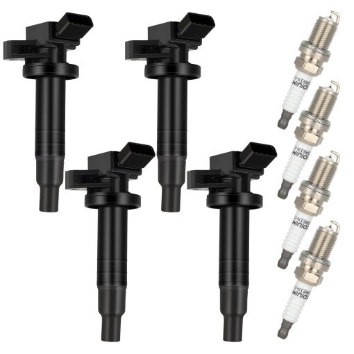 ECCPP UF247 4 bobinas de encendido con 4 bujias de iridio para Toyota Corolla Celica GT Prizm Vibe Matrix XR MR2 Spyder 2000-2009 L4 1.8L UF247 5C1074 COP49 - Imagen 8