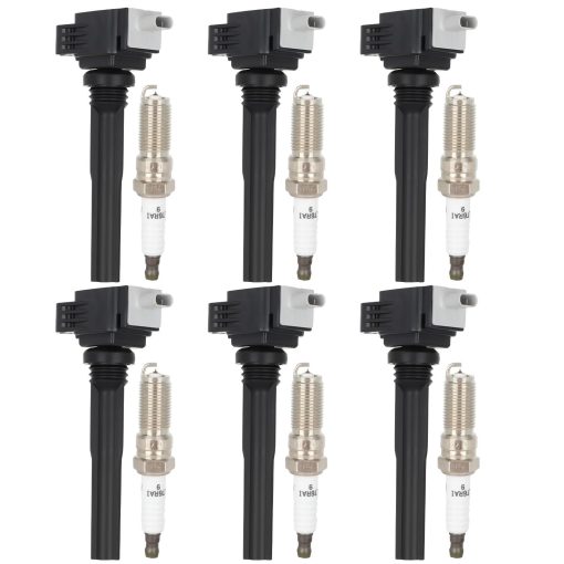 ECCPP UF826 6 bobinas de encendido con 6 bujias de iridio para Ford Expedition 2018-2020 para F-150 2011-2017 GT 2017-2020 Navigator 2018-2020 V6 3.5L HL3Z-12029-A E1326 UF826