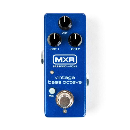 Pedal de Efectos de Octava para Bajo MXR M280 Vintage con 2 Cables de Conexion MXR y Paquete de Puas Dunlop - Imagen 2