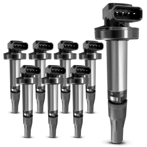 Conjunto de 8 bobinas de encendido Premium Compatible con Land Rover LR3 Range Rover 2006-2009 Jaguar XJ8 XJR XKR 2004-2009 V8 4.2L 4.4L