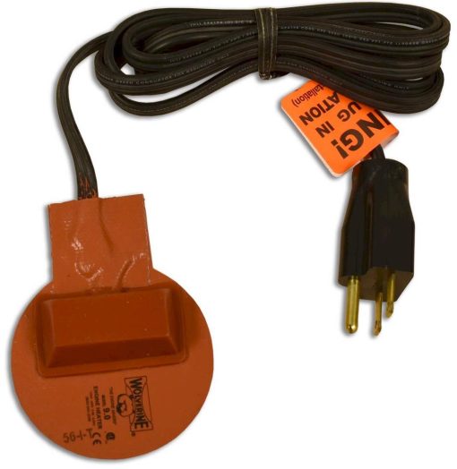 Calentador de almohadilla de silicona Zerostart 3400081 para aceite de motor, fluido de transmision, deposito y fluido hidraulico, 3" (7.6 cm) de diametro | Aprobado por CSA | 240 Voltios | 125 Vatios