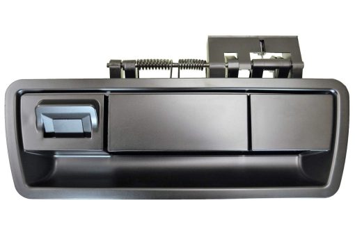 Manija de puerta de maletero con apertura electrica, color negro imprimado - con agujero para camara