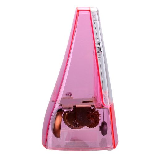 Metronomo Mecanico de Alta Precision con Clic Audible y Timbre (Transparente Rosa) - Imagen 2