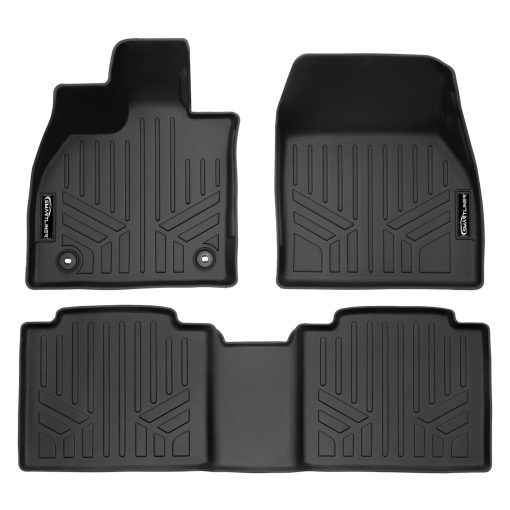 Juego de alfombrillas de piso SMARTLINER a medida en negro para Subaru Solterra EV 2023-2024