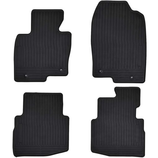 Tapetes de Piso para Auto Megiteller a Medida para Mazda CX-9 CX 9 2016 2017 2018 2019 2020 2021 2022 2023 2024 Lavables inodoros de Goma Resistente para Todo Clima Juego de Alfombrillas para Fila Delantera y Trasera Negro