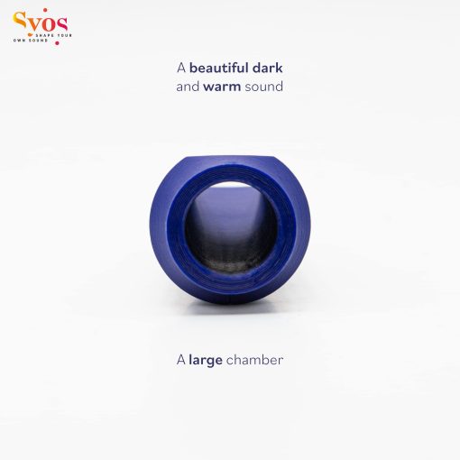 Boquilla de saxofon alto Syos, Modelo Smoky, Abertura de 5, Azul Fantasma - Imagen 4