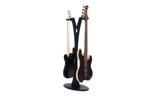 Soporte de guitarra Ruach GS-2 Dual Bass, acustica y electrica de madera - Negro - Imagen 3