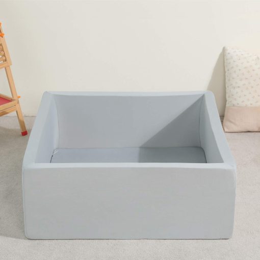 TRENDBOX Ball Pit para Ninos de Espuma de Memoria Cuadrado - Gris - Imagen 4