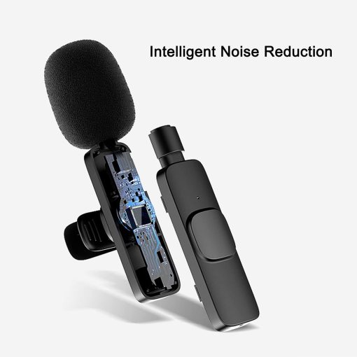 Microfono Inalambrico de Solapa AKARMOVO para Telefonos Android con Conector Tipo C, Microfono de Pinza con 2 Microfonos para Puerto USB-C, Reduccion de Ruido de Sincronizacion Automatica para Grabacion de Video, Entrevistas, Vlogs - Imagen 7