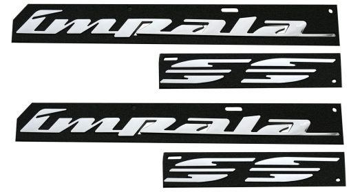 2Pcs 94-96 Emblemas de Panel Trasero de SS de Impala Ss 3D Insignia de Letras Calcomania de Auto Placa de Nombre Repuesto para SS (Cromo) - Imagen 7