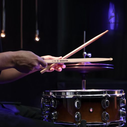 Baquetas de Tambor AQJUNONG 7A, 15 Pares de Clasicas Baquetas de Madera de Arce con Punta para Ninos y Adultos, Accesorios Profesionales de Percusion Instrumental Musical - Imagen 6