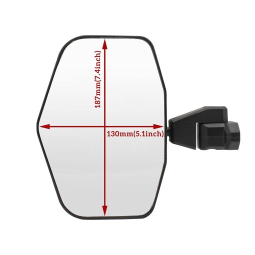 Espejos laterales de vista trasera de aleacion de aluminio ajustables mas anchos SAUTVS para Can-Am Defender, espejos laterales concavos de alta definicion de alta resistencia para Can Am Defender HD5 HD8 HD10 MAX 2016-2024 Accesorios (2PCS) - Imagen 7