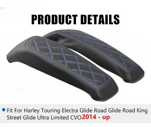 Cubiertas de Tapa para Alforjas Duras Harley Touring Road King Street Glide Road Glide Electra Glide 2014-2023 (Negro) - Imagen 5