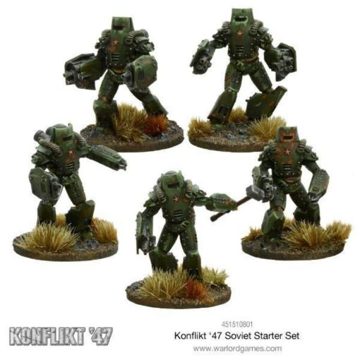 Warlord Games Konflict '47 Soviet Army Starter Set 1:56 Military Table Top Wargaming Plastic Model Kit 451510801 - Imagen 4