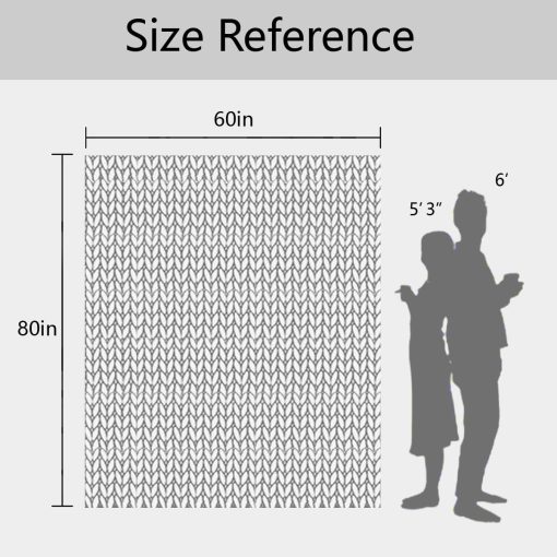 Manta de Punto Grueso Carriediosa 60" X 80" para Cama Individual, 100% Hecha a Mano con Hilado de Chenilla Grueso y Suave para Sofa Cama, Manta Grande de Ganchillo Acogedora y Calida, Azul Marino - Imagen 7