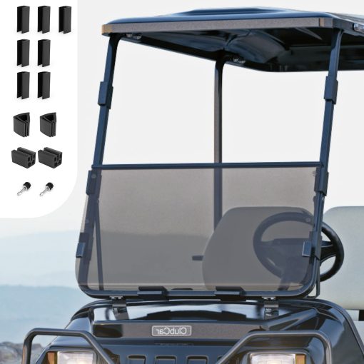 Parabrisas tintado Compatible con Club Car DS 1982-2000.5 Golf Cart DS Modelo Down Windshield resistente al impacto