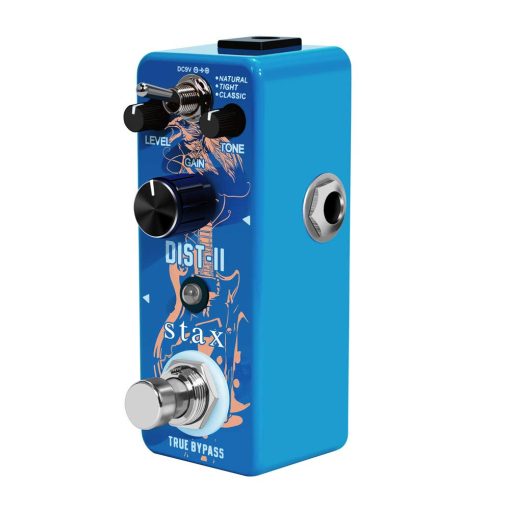 Pedal de Distorsion para Guitarra Stax Solo de Alta Ganancia Pedales de Distorsion para Guitarra Electrica Accesorios para Guitarra Electrica con Respuesta Dinamica y Definicion con Tamano Mini True Bypass - Imagen 2