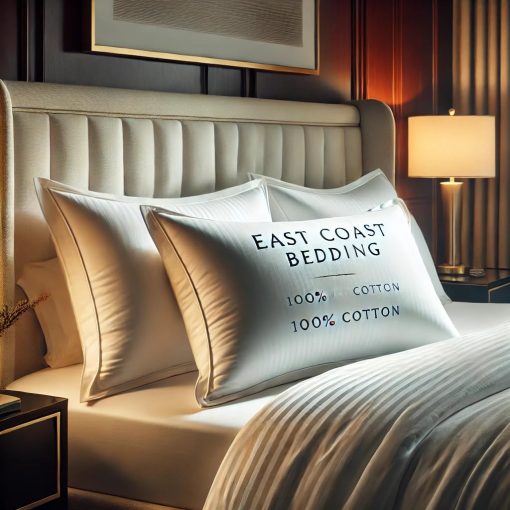 Almohadas de plumas de ganso y plumon Cozy Dream de East Coast Bedding - Certificado RDS, Funda 100% Algodon, Coleccion de Hotel, Dormir en la Cama, Soporte Mediano - Imagen 2