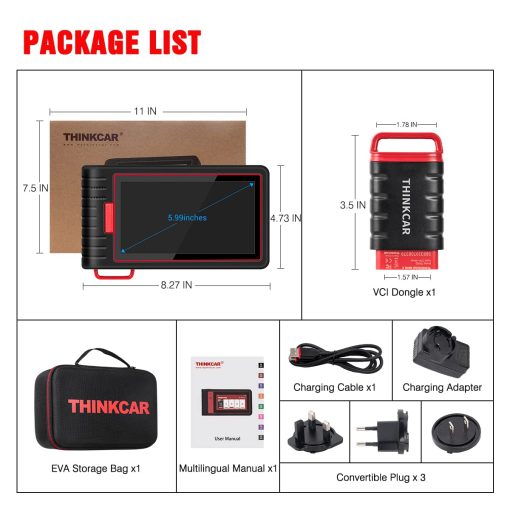 Thinkcar Escaner OBD2 Inalambrico, Thinkscan Max2 Actualizacion Gratuita de por Vida Herramienta de Diagnostico con Protocolo CAN-FD, Diagnostico de Todos los Sistemas y 28+ Reinicios, Sangrado de Inmovilizador/ABS/Aprendizaje del Cigüenal - Imagen 9
