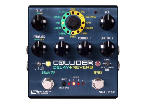 Pedal de Efectos de Reverb y Delay Estereo Source Audio Collider