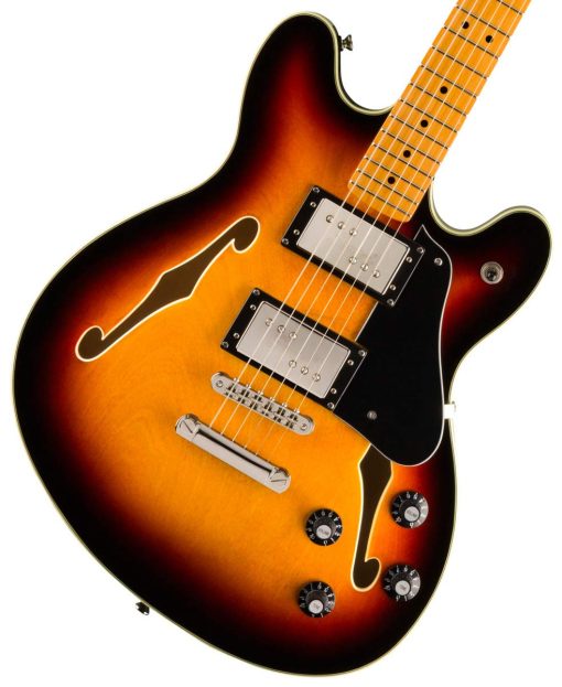 Guitarra electrica Squier Classic Vibe Starcaster, con garantia de 2 años, Sunburst de 3 colores, Diapason de arce