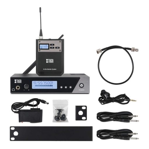 Sistema de monitorizacion inalambrica XTUGA IEM1100 UHF de canal unico en oido Frecuencia seleccionable Sistema de monitorizacion profesional en oido Ideal para escenario, estudio, exhibicion, conferencia, discurso - Imagen 8