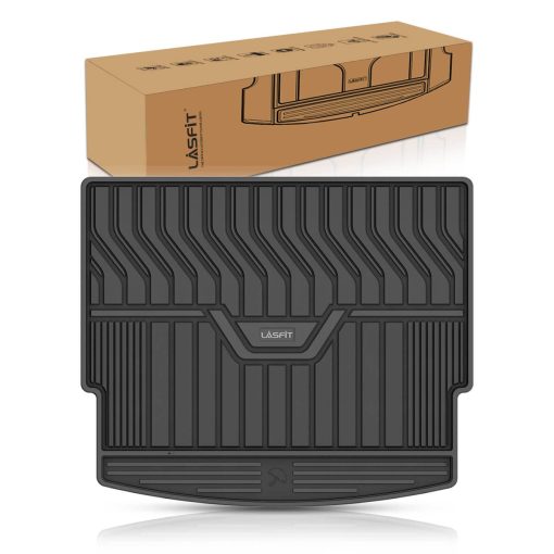 Tapete de maletero LASFIT para Nissan Rogue 2024 2023 2022 2021, Forro de carga de TPE resistente al agua a medida, Negro