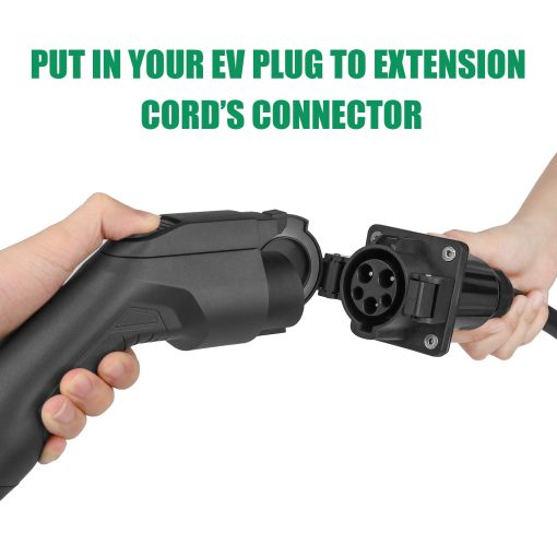 Cable de Extension para Cargador de Vehiculo Electrico J1772 de 40A y 20 Pies - Imagen 4