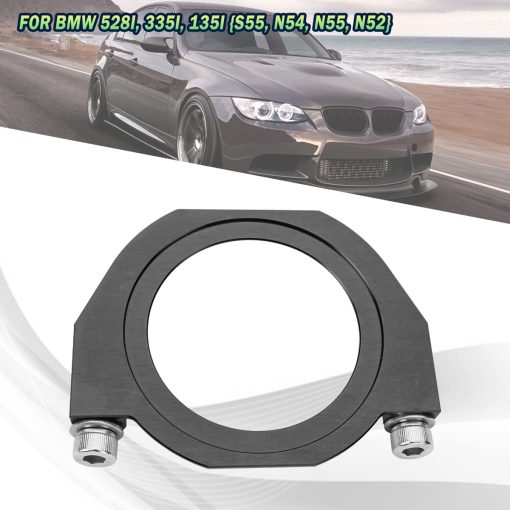 Guardia de Sellado de Eje de Manivela Guardia de Correa Serpentina Canitu, Placa de Proteccion de Guardias de Sellado de Eje de Manivela de Motor de Correa Serpentina de Reemplazo de aluminio billet para BMW 335i 528i 135i S55 N54 N52 (Negro) - Imagen 7