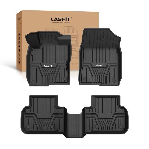 Tapetes LASFIT para Honda Civic 2022-2024 / para Acura Integra 2023-2024, Asiento Trasero con Puertos USB, Juego de Alfombrillas de Coche para Todas las Estaciones 1ra y 2da Fila