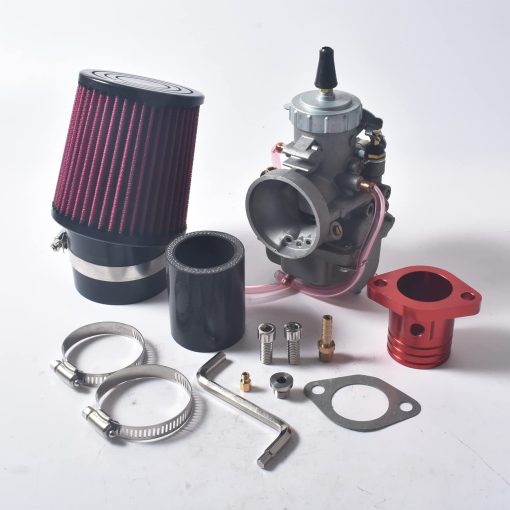 Kit de carburador SJVLXHI VM34, Para GX390 / 420cc Predator, Filtro de Aire Rojo de 58mm