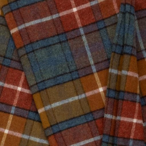 Manta Prince of Scots Highland Tweeds de Lana de Cordero Shetland (Antique Buchanan) - Imagen 5