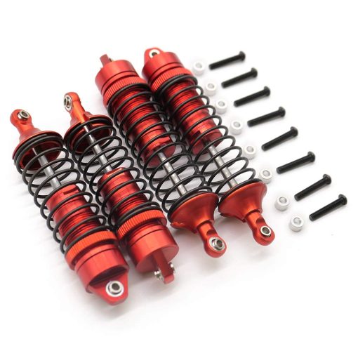 Amortiguadores rojos para Traxxas Slash 4X4 2WD 4WD Parts Full Aluminum Rustler Stampede Bandit Hoss Rally VXL Shocks Damper Upgrades - Imagen 2