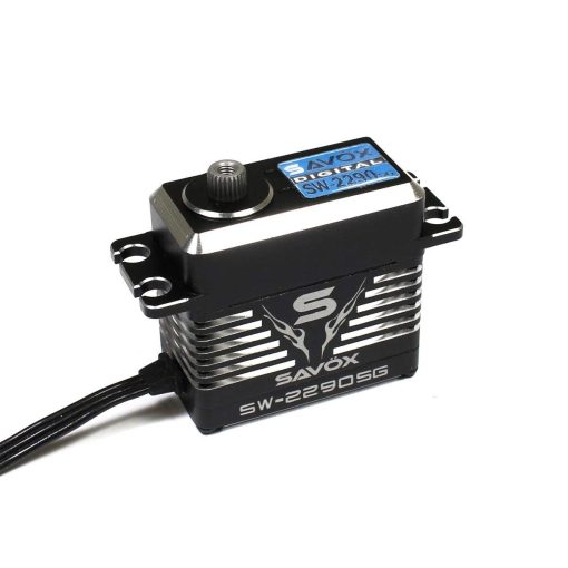 Servo Digital Savox SAVSW2290SG-BE Impermeable de Alta Tension, sin Escobillas, Premium 0.11seg / 972.1oz @ 8.4v - Edicion Negra