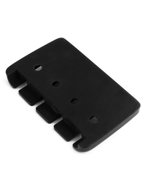 Puente para Bajo de 4 Cuerdas Estilo A Carga Superior con Selletas de Zinc para Bajo Jazz Electrico P Bajo Negro de Alto Peso - Imagen 2