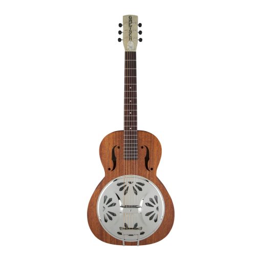 Gretsch G9200 Boxcar Round-Neck Guitarra de Resonador de Cuerpo de Caoba de 6 Cuerdas con Diapason de Padauk (Acabado Natural)